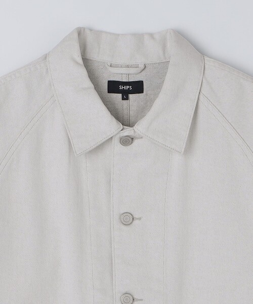 SHIPS（シップス）の「SHIPS: カラーデニム チョアジャケット（デニムジャケット・メンズ・ブラウン/ナチュラル・X-LARGE/LARGE/MEDIUM）」の12枚目の写真