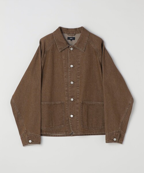 SHIPS（シップス）の「SHIPS: カラーデニム チョアジャケット（デニムジャケット・メンズ・ブラウン/ナチュラル・X-LARGE/LARGE/MEDIUM）」の20枚目の写真