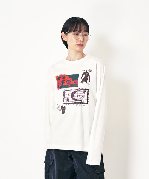 Common Noun(コモン ナウン)の「“SEA” norahi 天竺ロンT(Tシャツ/カットソー・レディース・ブラック系その他/ホワイト・XL/L/M)」の2枚目の写真