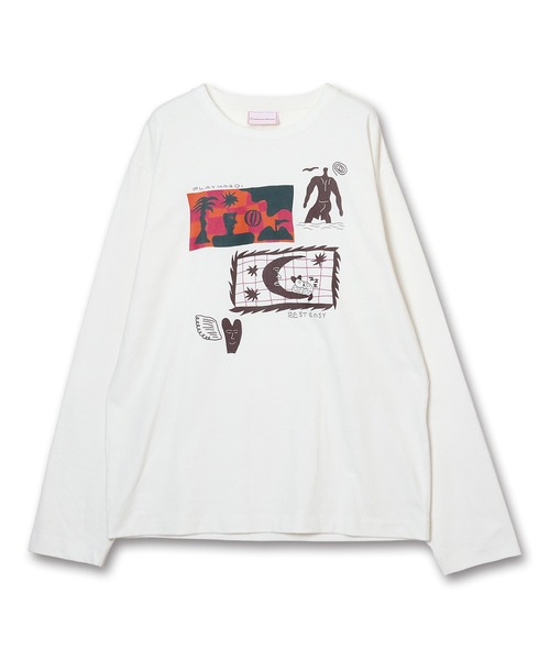 Common Noun(コモン ナウン)の「“SEA” norahi 天竺ロンT(Tシャツ/カットソー・レディース・ブラック系その他/ホワイト・XL/L/M)」の4枚目の写真