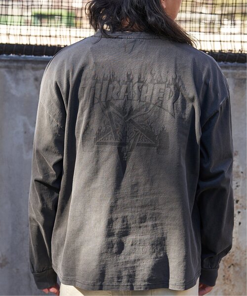 THRASHER（スラッシャー）の「THRASHER スラッシャー ピグメントプリントロンT（Tシャツ/カットソー・メンズ・チャコール/ピンク/グレー/ブラウン・L/LL/M）」の8枚目の写真