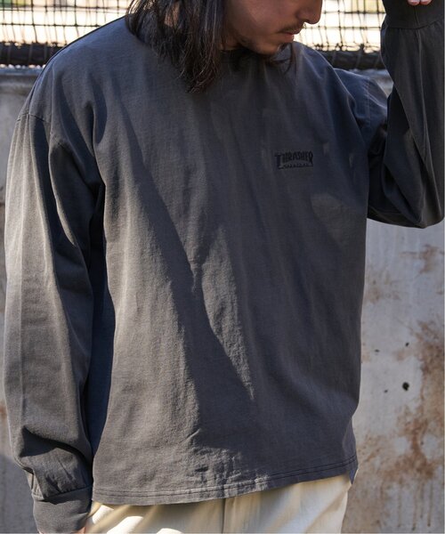 THRASHER（スラッシャー）の「THRASHER スラッシャー ピグメントプリントロンT（Tシャツ/カットソー・メンズ・チャコール/ピンク/グレー/ブラウン・L/LL/M）」の9枚目の写真