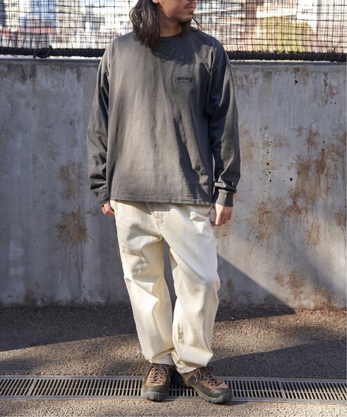 THRASHER（スラッシャー）の「THRASHER スラッシャー ピグメントプリントロンT（Tシャツ/カットソー・メンズ・チャコール/ピンク/グレー/ブラウン・L/LL/M）」の10枚目の写真