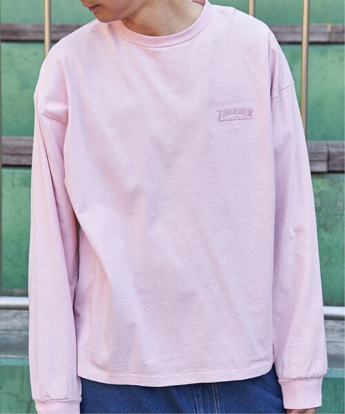THRASHER（スラッシャー）の「THRASHER スラッシャー ピグメントプリントロンT（Tシャツ/カットソー・メンズ・チャコール/ピンク/グレー/ブラウン・L/LL/M）」の11枚目の写真