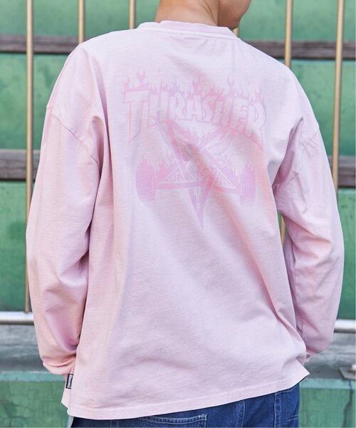 THRASHER（スラッシャー）の「THRASHER スラッシャー ピグメントプリントロンT（Tシャツ/カットソー・メンズ・チャコール/ピンク/グレー/ブラウン・L/LL/M）」の12枚目の写真