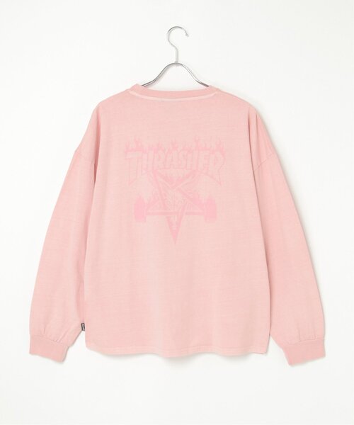 THRASHER（スラッシャー）の「THRASHER スラッシャー ピグメントプリントロンT（Tシャツ/カットソー・メンズ・チャコール/ピンク/グレー/ブラウン・L/LL/M）」の19枚目の写真