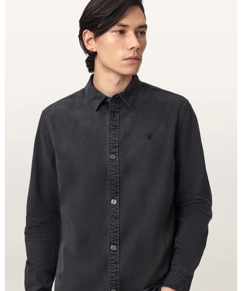 ALLSAINTS(オールセインツ)の「BODHI LONG SLEEVE OVERSHIRT | BODHI 長袖 オーバーシャツ(シャツ/ブラウス・メンズ・ブラック・XS/S/M/L)」の10枚目の写真