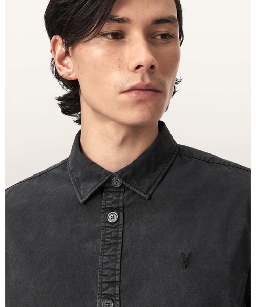 ALLSAINTS(オールセインツ)の「BODHI LONG SLEEVE OVERSHIRT | BODHI 長袖 オーバーシャツ(シャツ/ブラウス・メンズ・ブラック・XS/S/M/L)」の8枚目の写真