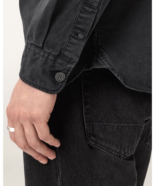 ALLSAINTS(オールセインツ)の「BODHI LONG SLEEVE OVERSHIRT | BODHI 長袖 オーバーシャツ(シャツ/ブラウス・メンズ・ブラック・XS/S/M/L)」の6枚目の写真