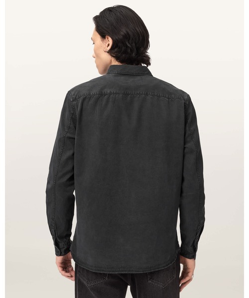 ALLSAINTS(オールセインツ)の「BODHI LONG SLEEVE OVERSHIRT | BODHI 長袖 オーバーシャツ(シャツ/ブラウス・メンズ・ブラック・XS/S/M/L)」の5枚目の写真