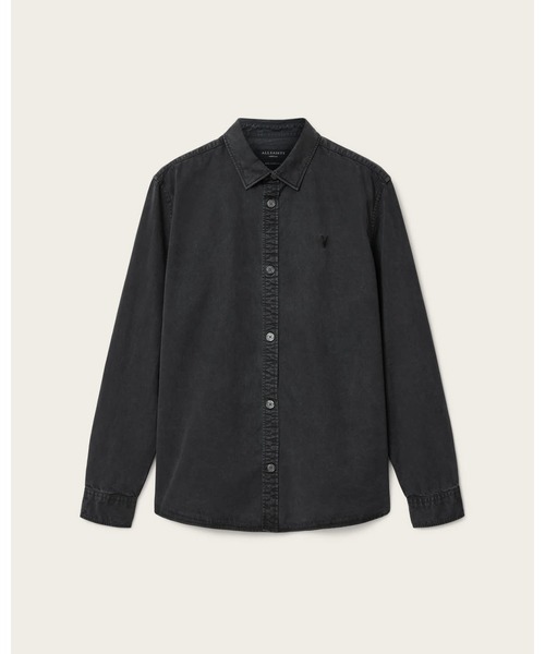 ALLSAINTS(オールセインツ)の「BODHI LONG SLEEVE OVERSHIRT | BODHI 長袖 オーバーシャツ(シャツ/ブラウス・メンズ・ブラック・XS/S/M/L)」の4枚目の写真
