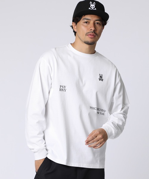 Psycho Bunny（サイコバニー）の「[WEB限定]ランダムグラフィック ロングスリーブTシャツ（Tシャツ/カットソー・メンズ・ホワイト/ブラック・X-LARGE/LARGE/MEDIUM/SMALL）」の2枚目の写真