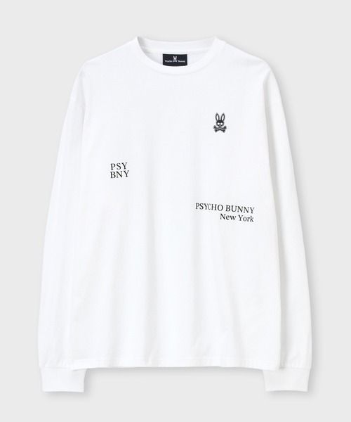 Psycho Bunny（サイコバニー）の「[WEB限定]ランダムグラフィック ロングスリーブTシャツ（Tシャツ/カットソー・メンズ・ホワイト/ブラック・X-LARGE/LARGE/MEDIUM/SMALL）」の12枚目の写真