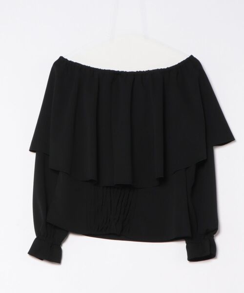 Maunaloa(マウナロア)の「【Maunaloa】ワイドフリルシャーリングブラウス 長袖(シャツ/ブラウス・レディース・カーキ/ブラック/ブルー/ダークブラウン/ホワイト・L/M/S/XS)」の13枚目の写真