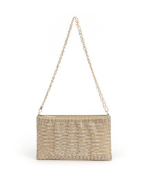 cache cache | カシュカシュ cachecache / メタリックビーズスクエアミニショルダー(クラッチバッグ)