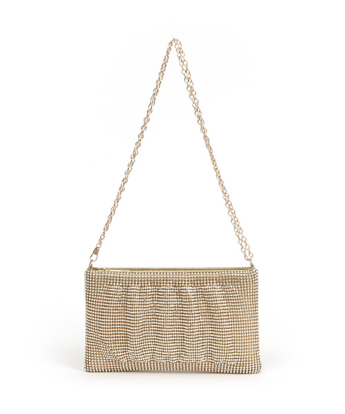 cache cache（カシュ カシュ）の「カシュカシュ cachecache / メタリックビーズスクエアミニショルダー（クラッチバッグ・レディース・ゴールド/シルバー/ブラック・FREE）」の3枚目の写真