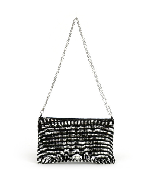 cache cache（カシュ カシュ）の「カシュカシュ cachecache / メタリックビーズスクエアミニショルダー（クラッチバッグ・レディース・ゴールド/シルバー/ブラック・FREE）」の2枚目の写真