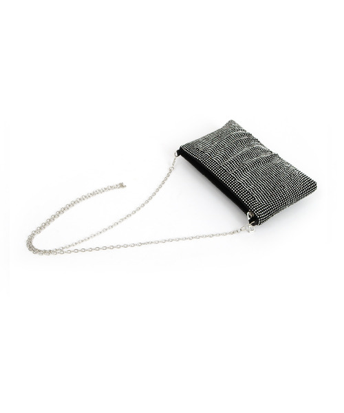 cache cache（カシュ カシュ）の「カシュカシュ cachecache / メタリックビーズスクエアミニショルダー（クラッチバッグ・レディース・ゴールド/シルバー/ブラック・FREE）」の5枚目の写真