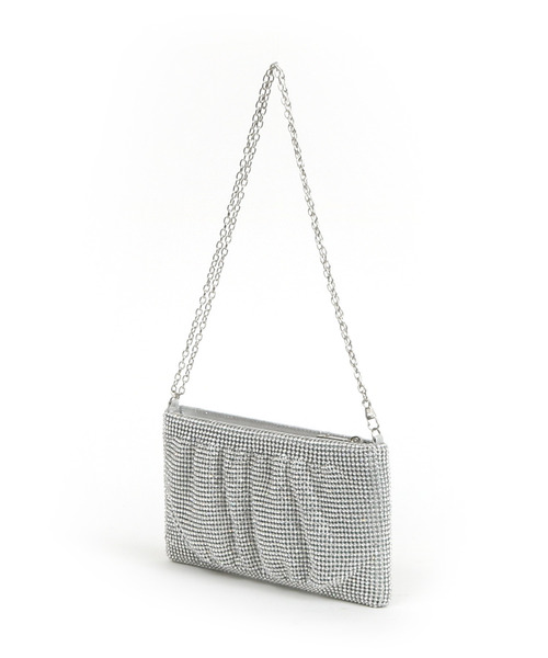 cache cache（カシュ カシュ）の「カシュカシュ cachecache / メタリックビーズスクエアミニショルダー（クラッチバッグ・レディース・ゴールド/シルバー/ブラック・FREE）」の9枚目の写真