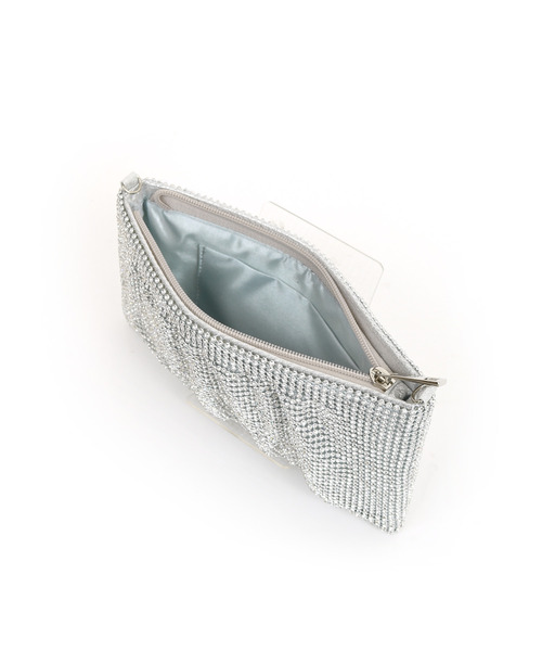 cache cache（カシュ カシュ）の「カシュカシュ cachecache / メタリックビーズスクエアミニショルダー（クラッチバッグ・レディース・ゴールド/シルバー/ブラック・FREE）」の12枚目の写真