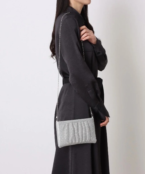 cache cache(カシュ カシュ)の「カシュカシュ cachecache / メタリックビーズスクエアミニショルダー(クラッチバッグ・レディース・ゴールド/シルバー/ブラック・FREE)」の21枚目の写真