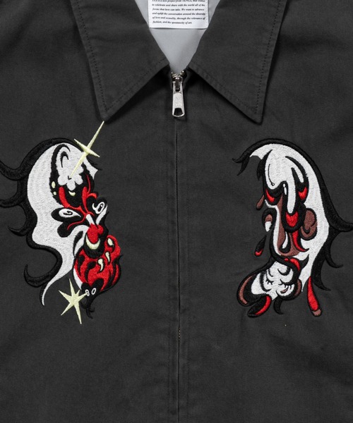 TXA(ティーエックスエー)の「田中かえ Embroidery Jacket(ブルゾン・メンズ・スミクロ/ライトグリーン系・1/3)」の6枚目の写真