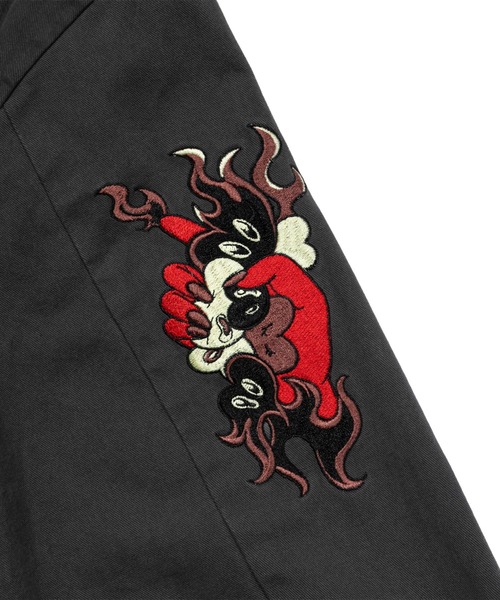 TXA(ティーエックスエー)の「田中かえ Embroidery Jacket(ブルゾン・メンズ・スミクロ/ライトグリーン系・1/3)」の9枚目の写真
