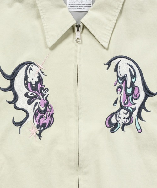 TXA(ティーエックスエー)の「田中かえ Embroidery Jacket(ブルゾン・メンズ・スミクロ/ライトグリーン系・1/3)」の15枚目の写真