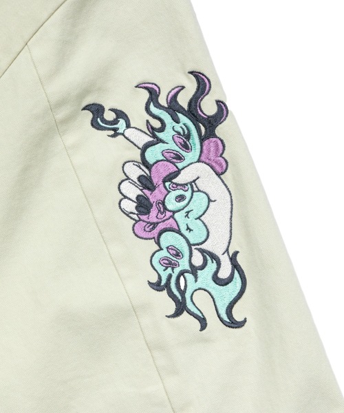 TXA(ティーエックスエー)の「田中かえ Embroidery Jacket(ブルゾン・メンズ・スミクロ/ライトグリーン系・1/3)」の18枚目の写真