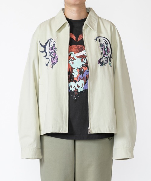 田中かえ Embroidery Jacket（ブルゾン）｜TXA（ティーエックスエー