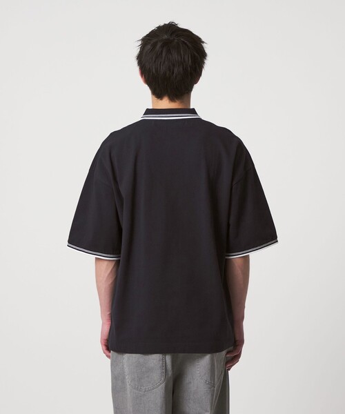 CITEN(シテン)の「<CITEN>ラインカノコポロシャツ(ポロシャツ・メンズ・ホワイト/ワインレッド/ネイビー・L/M/S)」の10枚目の写真
