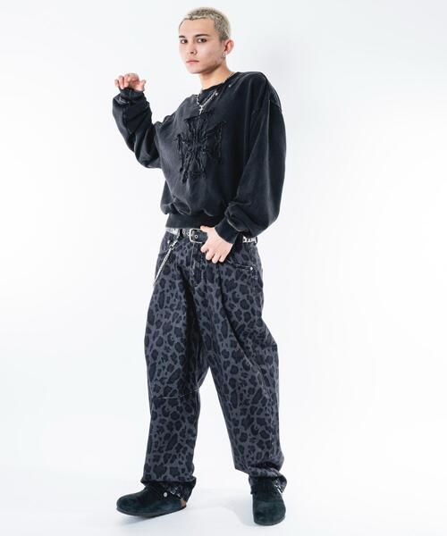 SHORT ROUND(ショートラウンド)の「SHORT ROUND/【26年春夏新作】ブリーチハトメロゴプルオーバー(スウェット・メンズ・グレー/ブラック系その他・MEDIUM/LARGE)」の20枚目の写真