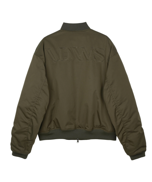 IDWS(アイドンワナセル)の「Circle Shirring Logo Ma-1 Khaki(ブルゾン・レディース・その他・0/2/1)」の3枚目の写真