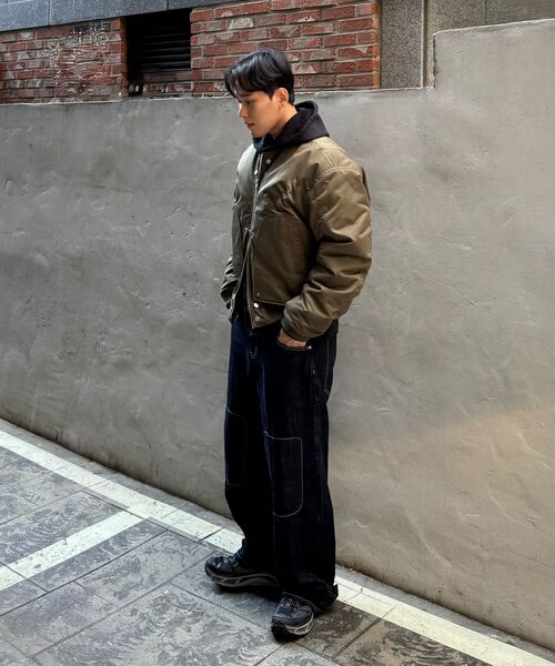 IDWS(アイドンワナセル)の「Circle Shirring Logo Ma-1 Khaki(ブルゾン・レディース・その他・0/2/1)」の12枚目の写真