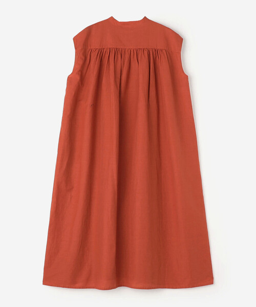 DANTON(ダントン)の「DANTON | コットンリネン スリーブレスシャツワンピース WOMEN(シャツワンピース・レディース・オレンジ/ブラック・36)」の13枚目の写真