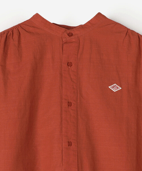 DANTON(ダントン)の「DANTON | コットンリネン スリーブレスシャツワンピース WOMEN(シャツワンピース・レディース・オレンジ/ブラック・36)」の14枚目の写真