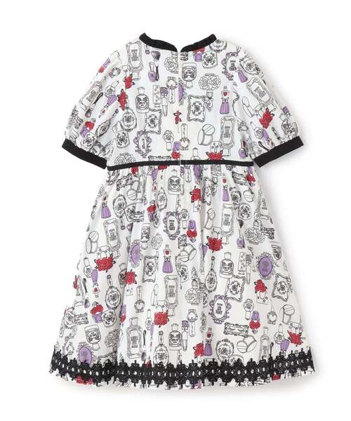 ANNA SUI mini(アナスイ・ミニ)の「主役級コスメ柄ワンピース【接触冷感・吸水速乾・UVカット】(ワンピース・キッズ・ホワイト・130cm/120cm/160cm/150cm/140cm)」の15枚目の写真
