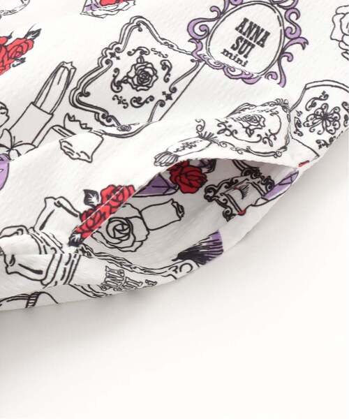 ANNA SUI mini(アナスイ・ミニ)の「主役級コスメ柄ワンピース【接触冷感・吸水速乾・UVカット】(ワンピース・キッズ・ホワイト・130cm/120cm/160cm/150cm/140cm)」の10枚目の写真
