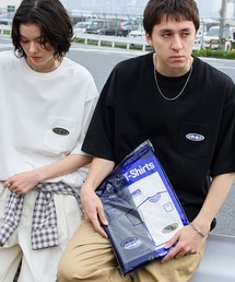 ddp/ディーディーピー 別注 2パック ロゴ刺繍 ルーズ 半袖Tシャツ