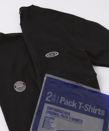 ddp（ディーディーピー）の「ddp/ディーディーピー 別注 2パック ロゴ刺繍 ルーズ 半袖Tシャツ（Tシャツ/カットソー）」
