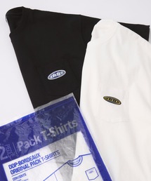 ddp（ディーディーピー）の「ddp/ディーディーピー 別注 2パック ロゴ刺繍 ルーズ 半袖Tシャツ（Tシャツ/カットソー）」