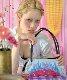 HEY!MrsROSE（ヘイミセスローズ）の「HEY! Mrs ROSE(ヘイ！ミセスローズ)Overlap Boston（ハンドバッグ）」