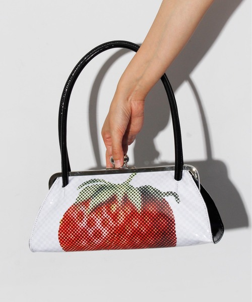 HEY!MrsROSE(ヘイミセスローズ)の「HEY! Mrs ROSE(ヘイ!ミセスローズ)Overlap Boston(ハンドバッグ・レディース・ブラック/ピンク・FREE)」の8枚目の写真