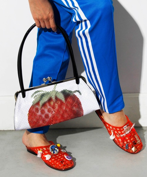 HEY!MrsROSE(ヘイミセスローズ)の「HEY! Mrs ROSE(ヘイ!ミセスローズ)Overlap Boston(ハンドバッグ・レディース・ブラック/ピンク・FREE)」の12枚目の写真