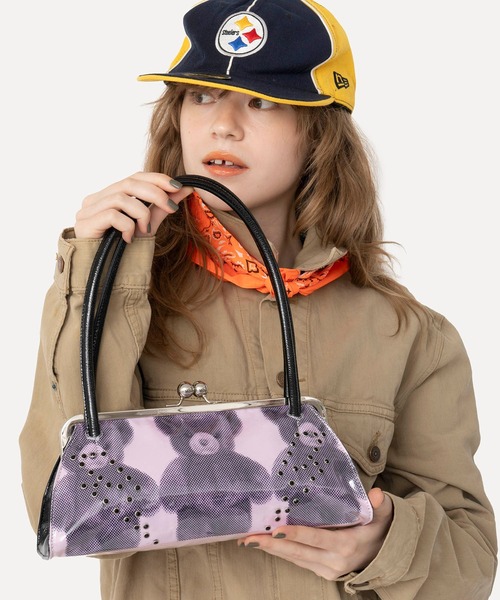 HEY!MrsROSE(ヘイミセスローズ)の「HEY! Mrs ROSE(ヘイ!ミセスローズ)Overlap Boston(ハンドバッグ・レディース・ブラック/ピンク・FREE)」の18枚目の写真