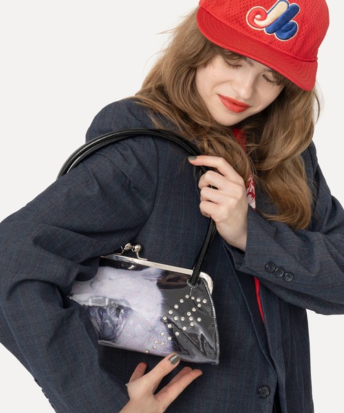 HEY!MrsROSE(ヘイミセスローズ)の「HEY! Mrs ROSE(ヘイ!ミセスローズ)Overlap Boston(ハンドバッグ・レディース・ブラック/ピンク・FREE)」の22枚目の写真