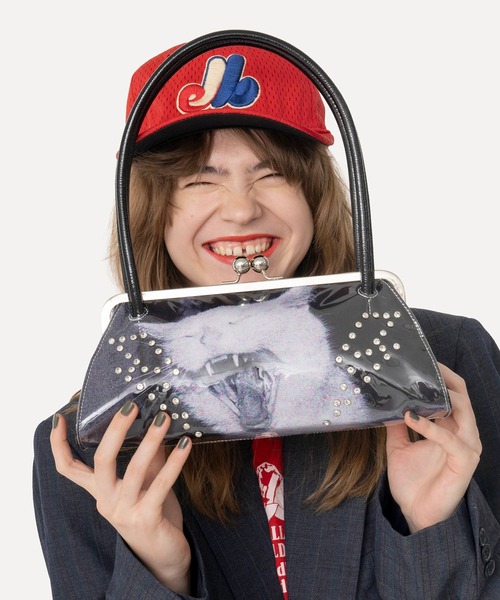 HEY!MrsROSE(ヘイミセスローズ)の「HEY! Mrs ROSE(ヘイ!ミセスローズ)Overlap Boston(ハンドバッグ・レディース・ブラック/ピンク・FREE)」の20枚目の写真