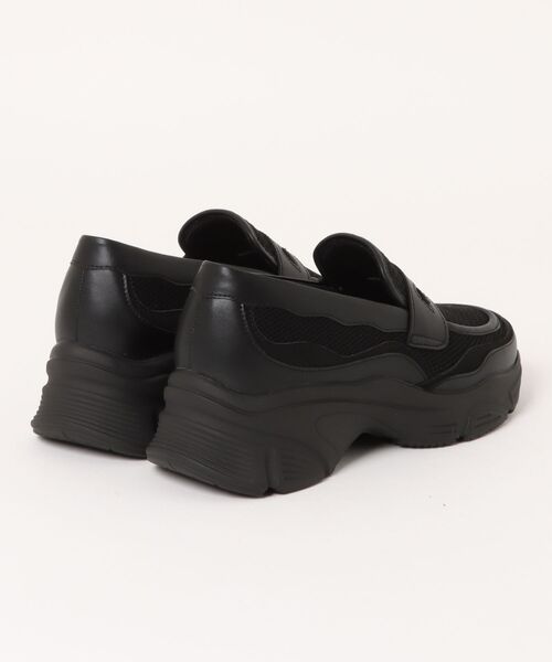 tsumori chisato WALK（ツモリチサトウォーク）の「厚底ニットローファースニーカー（スニーカー・レディース・シルバー/ブラック・23.5cm/23.0cm/22.5cm/24.5cm/24.0cm）」の3枚目の写真