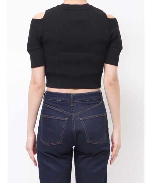 MURUA（ムルーア）の「ZIPカシュクールハーフニット（ニット/セーター・レディース・ブラック/ベージュ/ブルー/ダークオレンジ・FREE）」の11枚目の写真