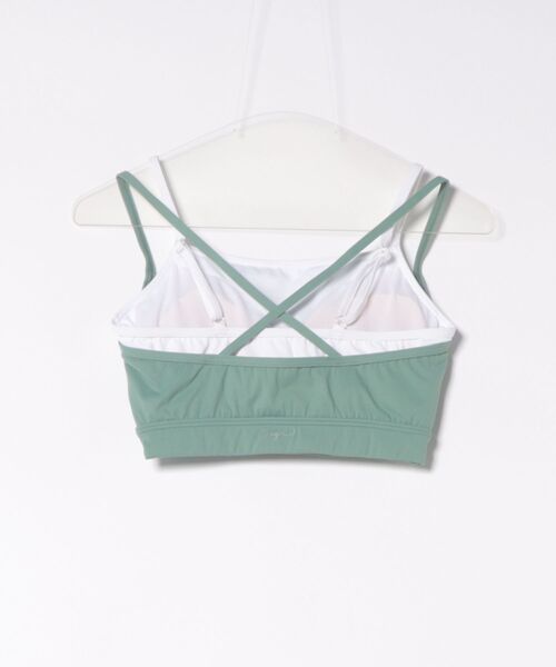 Ungrid（アングリッド）の「UNGRID/アングリッド 配色　レイヤードブラトップ 560101 UT（タンクトップ・レディース・グリーン/ブラック/ブルー・M/L）」の4枚目の写真